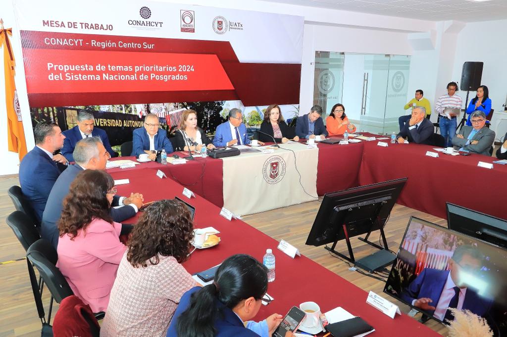 Organizó UATx mesa de trabajo entre autoridades del Conahcyt y Anuies
